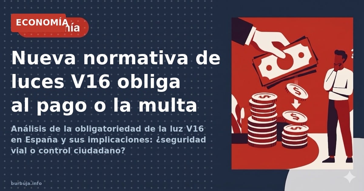 Análisis de la obligatoriedad de la luz V16 en España y sus implicaciones: ¿seguridad vial o control ciudadano?