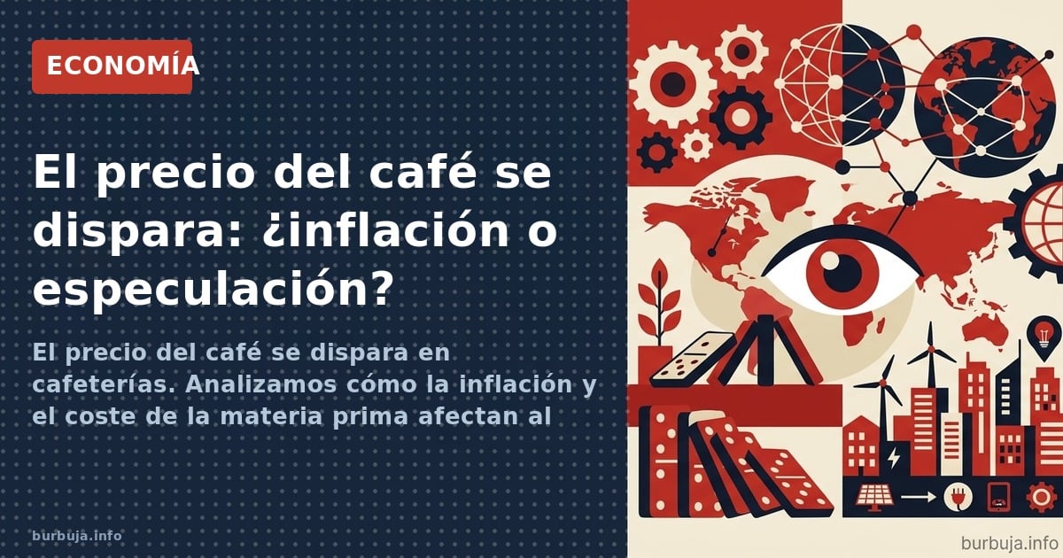 El precio del café se dispara en cafeterías. Analizamos cómo la inflación y el coste de la materia prima afectan al bolsillo 