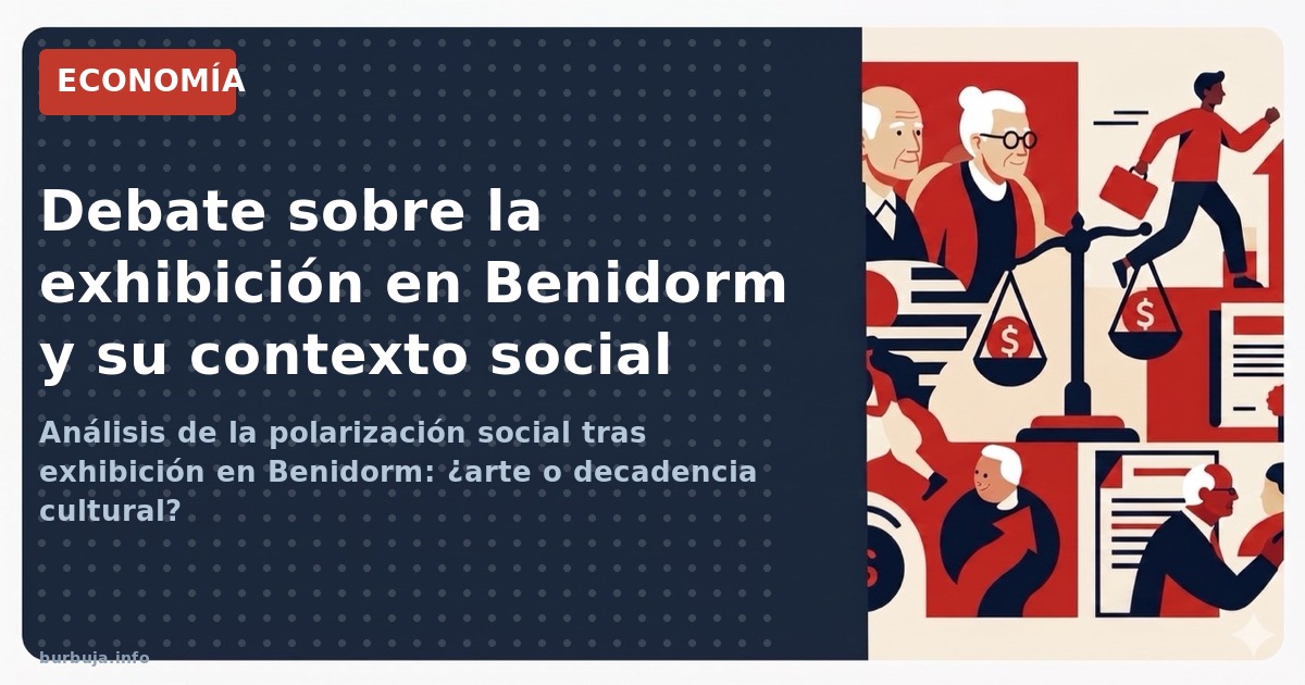 Análisis de la polarización social tras exhibición en Benidorm: ¿arte o decadencia cultural?