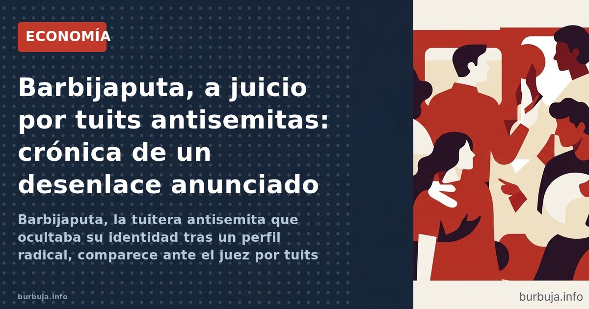 Barbijaputa, la tuitera antisemita que ocultaba su identidad tras un perfil radical, comparece ante el juez por tuits de 2011