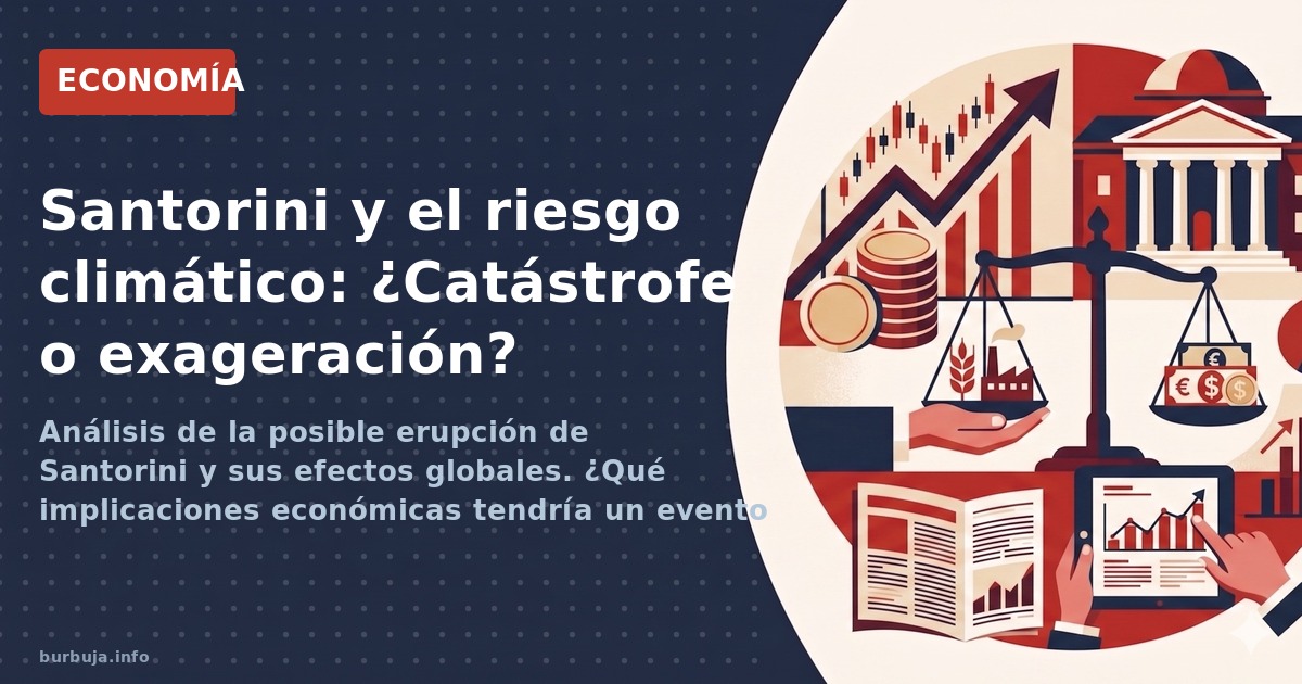 Análisis de la posible erupción de Santorini y sus efectos globales. ¿Qué implicaciones económicas tendría un evento VEI 6 o 