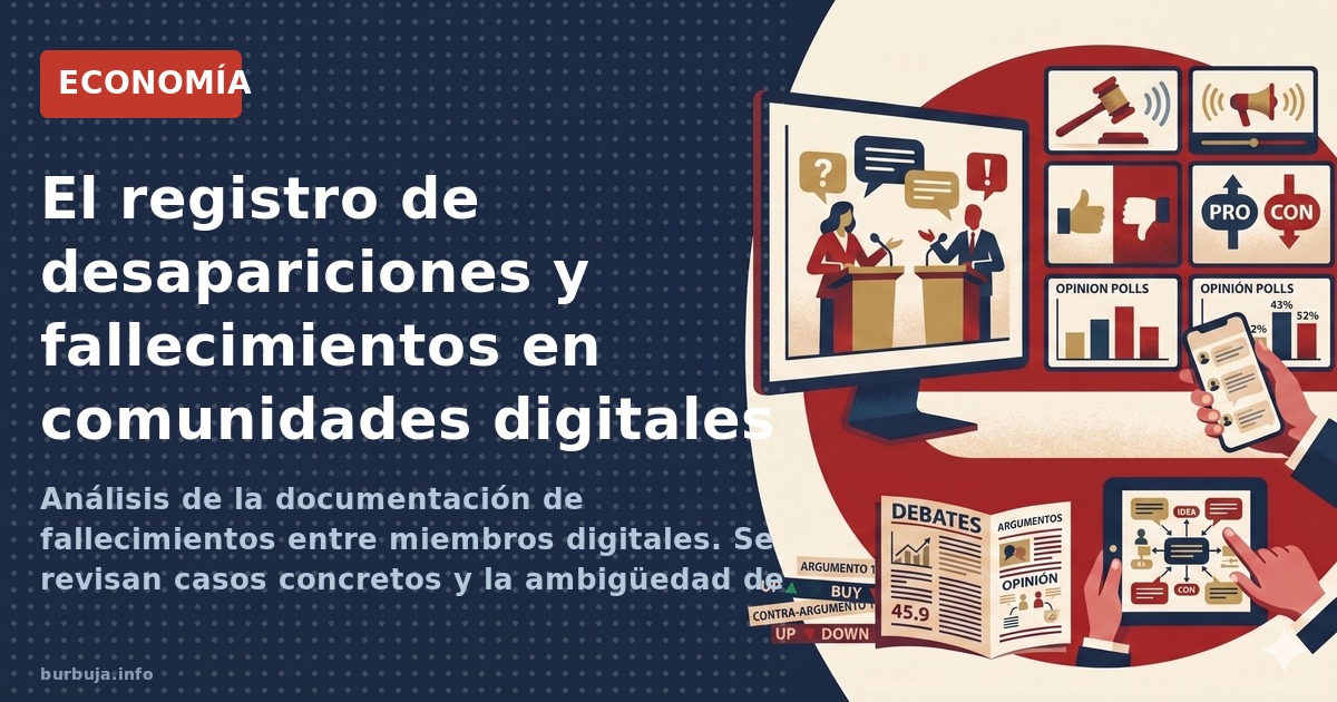 Análisis de la documentación de fallecimientos entre miembros digitales. Se revisan casos concretos y la ambigüedad de las au