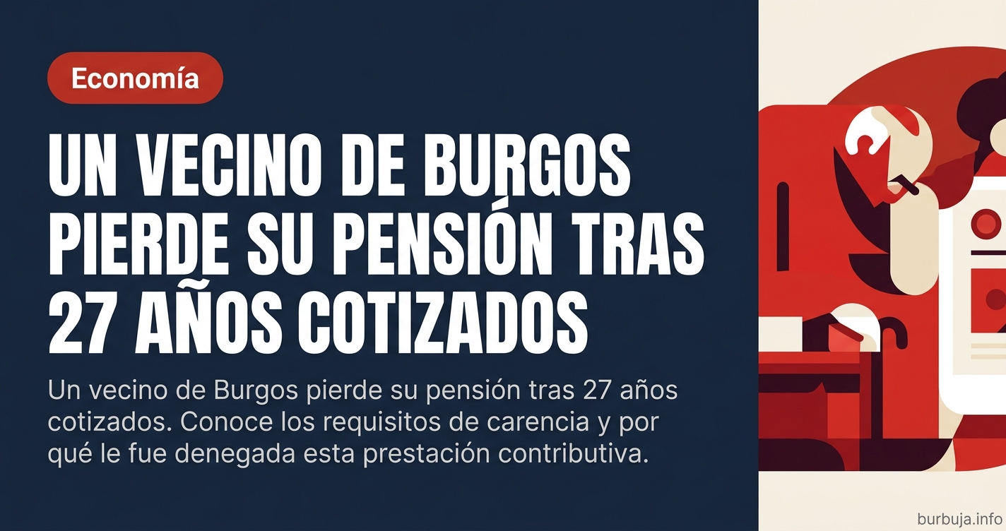 Un burgalés pierde su pensión tras 27 años cotizados. Análisis de la trampa burocrática de la Seguridad Social y la falta de 