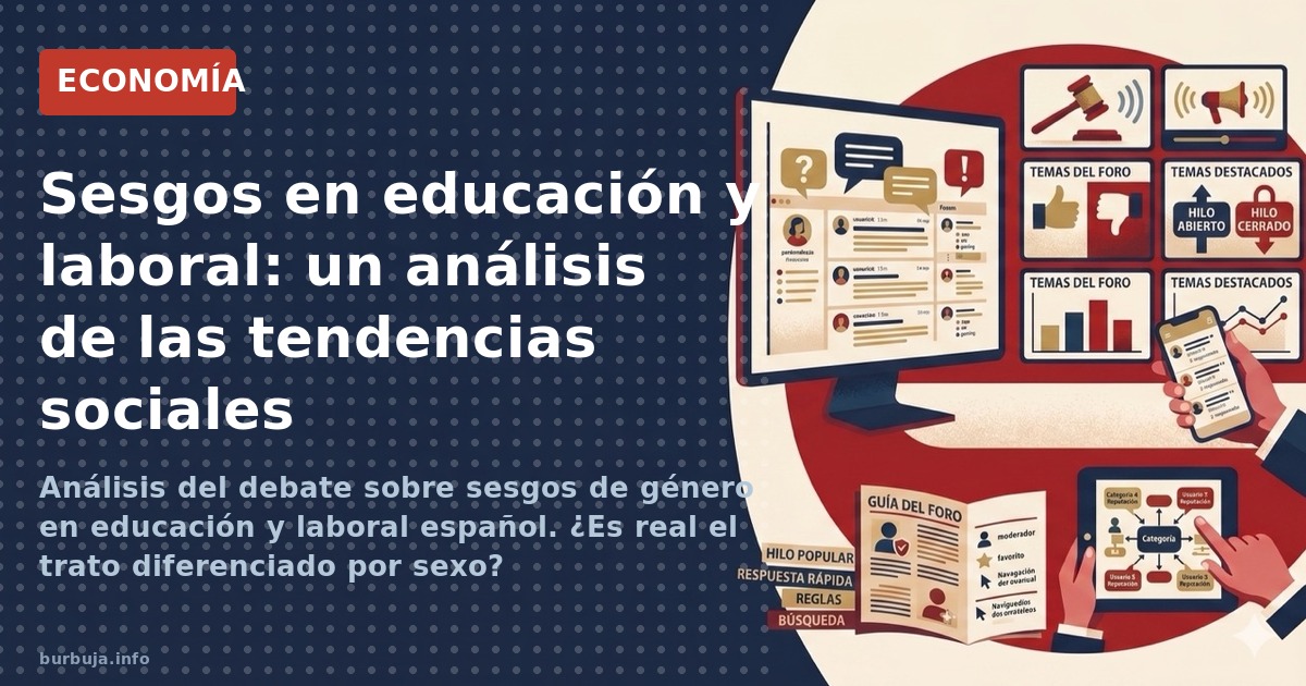 Análisis del debate sobre sesgos de género en educación y laboral español. ¿Es real el trato diferenciado por sexo?