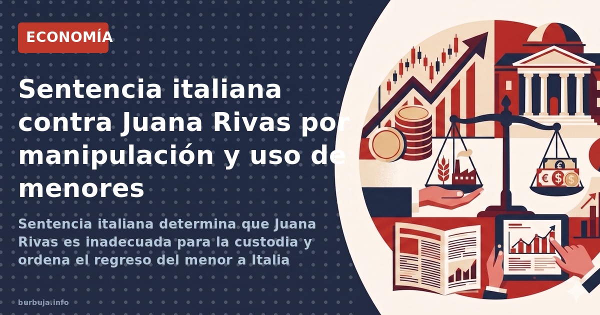 Sentencia italiana determina que Juana Rivas es inadecuada para la custodia y ordena el regreso del menor a Italia
