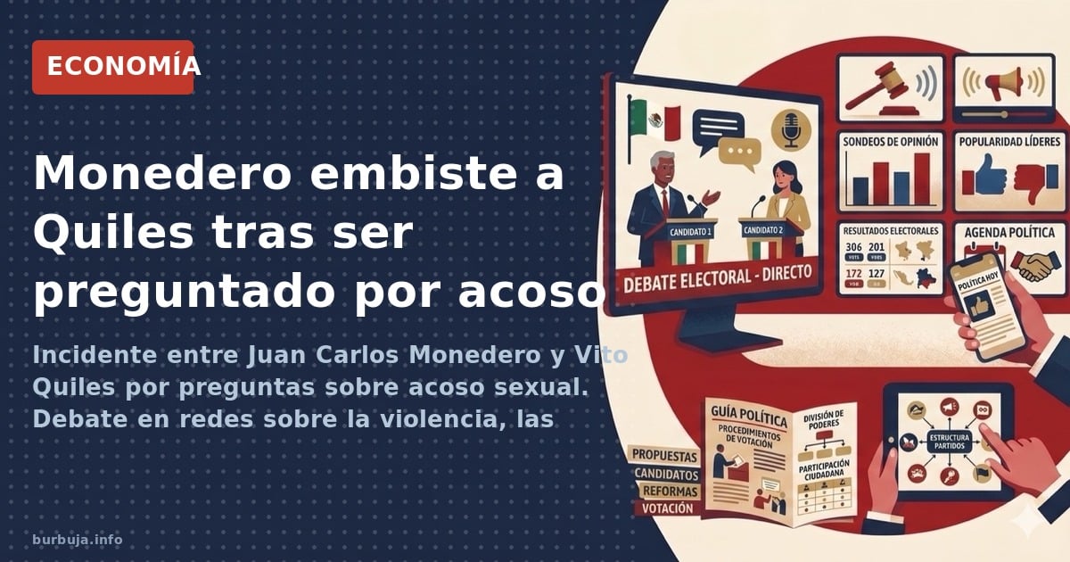 Incidente entre Juan Carlos Monedero y Vito Quiles por preguntas sobre acoso sexual. Debate en redes sobre la violencia, las 