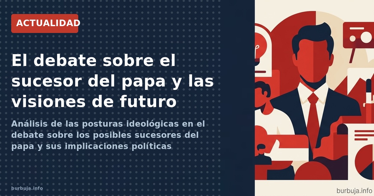 Análisis de las posturas ideológicas en el debate sobre los posibles sucesores del papa y sus implicaciones políticas