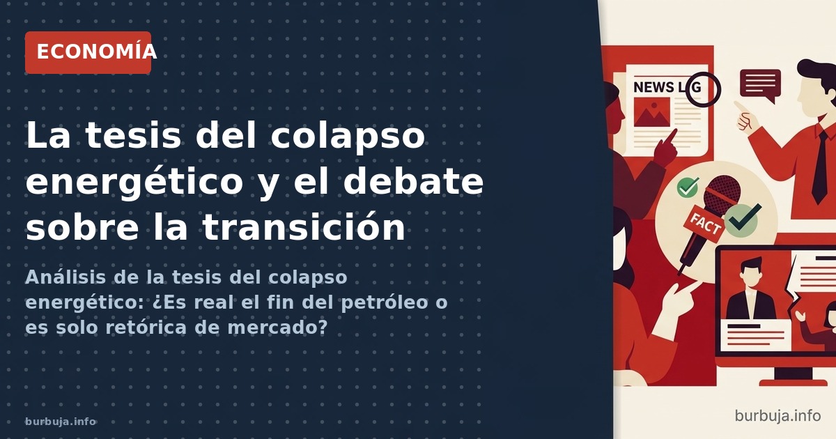 Análisis de la tesis del colapso energético: ¿Es real el fin del petróleo o es solo retórica de mercado?