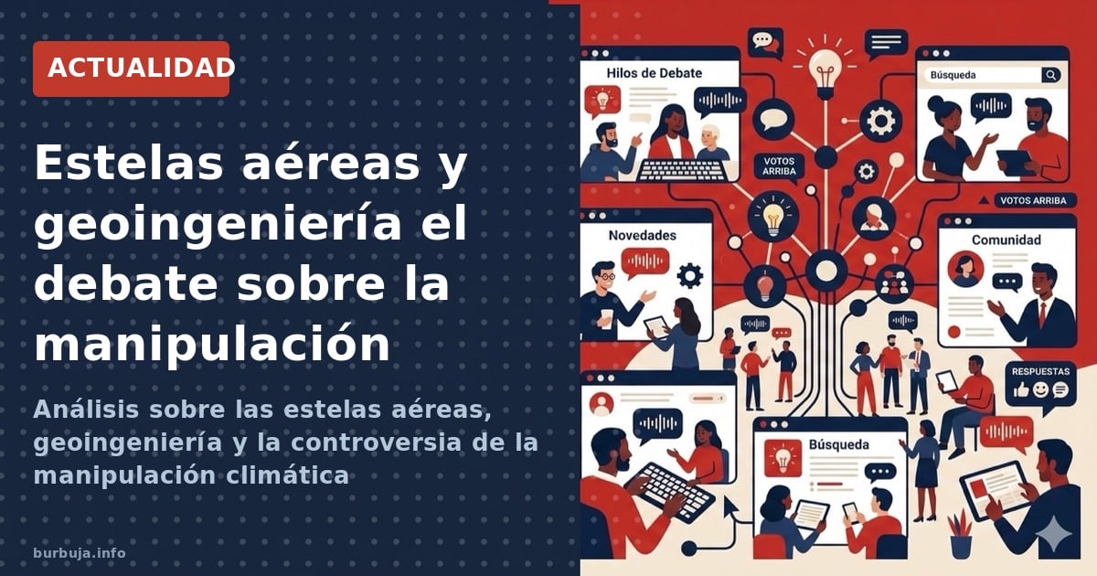 Análisis sobre las estelas aéreas, geoingeniería y la controversia de la manipulación climática