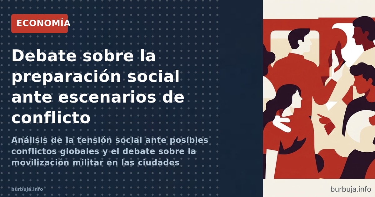 Análisis de la tensión social ante posibles conflictos globales y el debate sobre la movilización militar en las ciudades