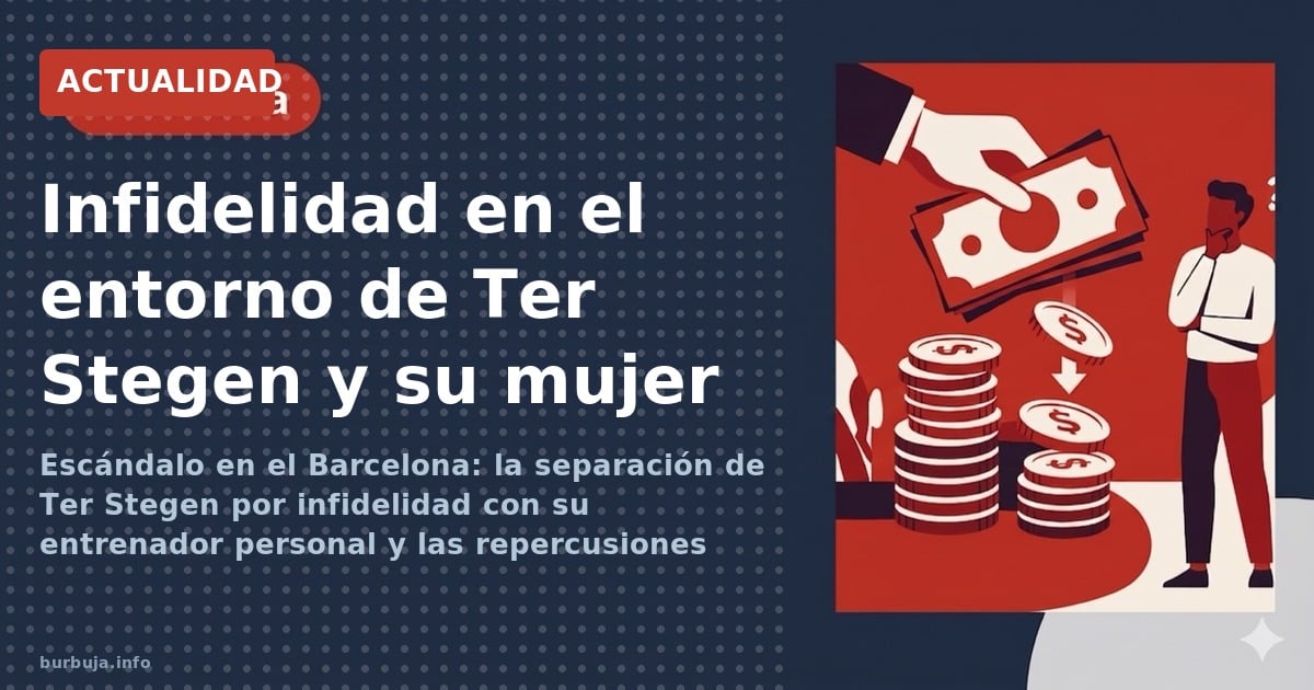 Escándalo en el Barcelona: la separación de Ter Stegen por infidelidad con su entrenador personal y las repercusiones sociale