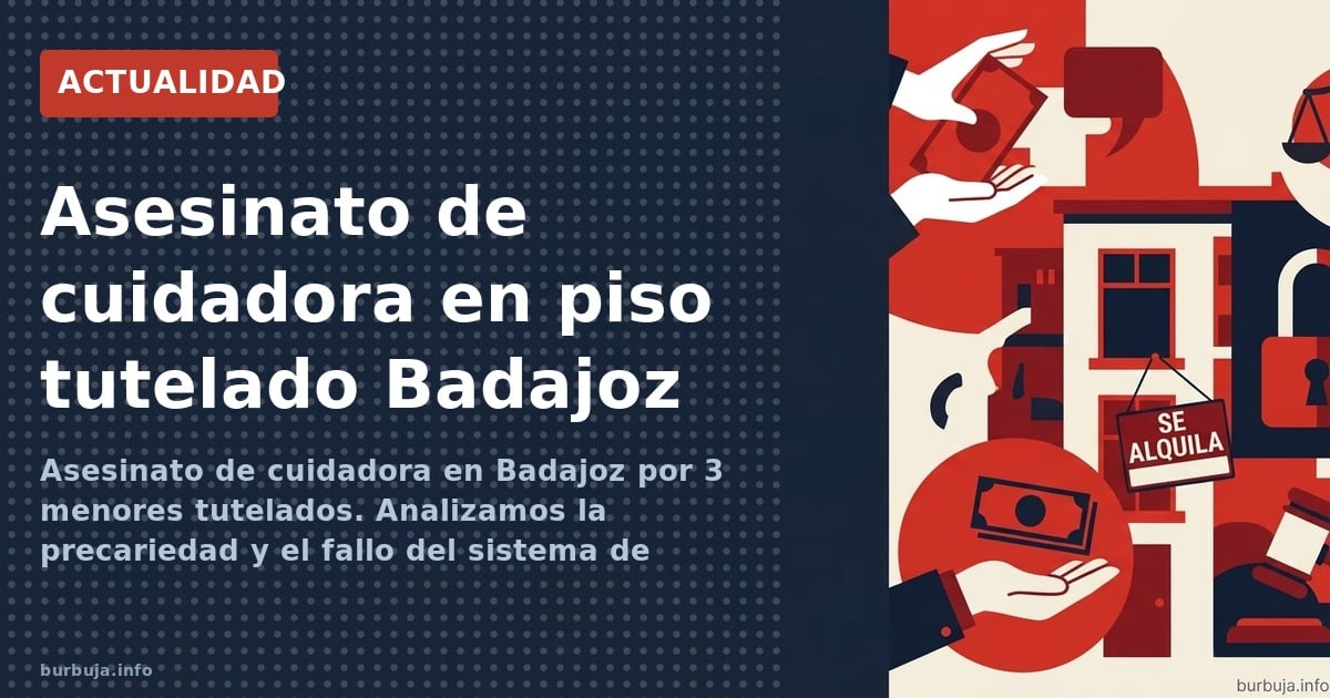 Asesinato de cuidadora en Badajoz por 3 menores tutelados. Analizamos la precariedad y el fallo del sistema de cumplimiento j