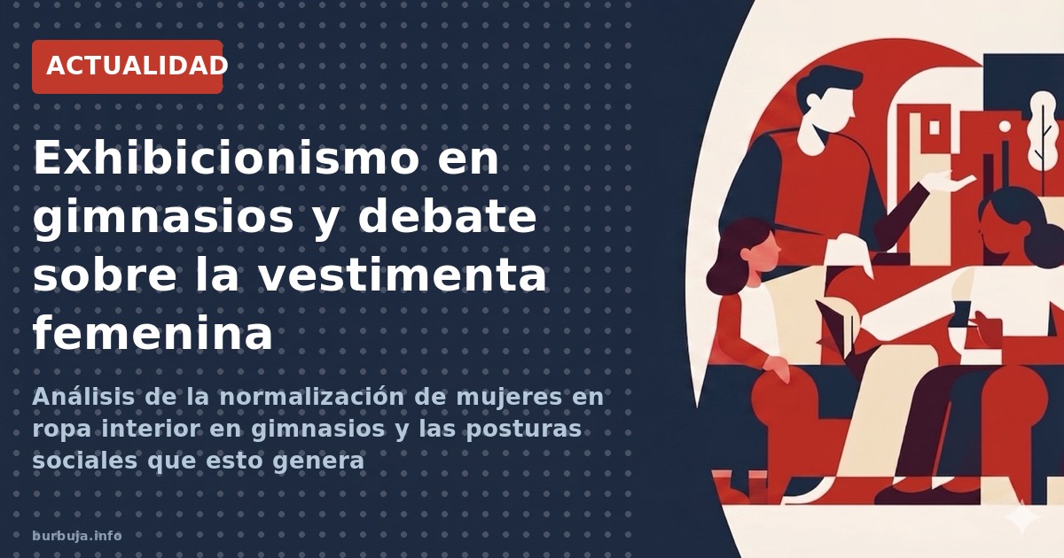 Análisis de la normalización de mujeres en ropa interior en gimnasios y las posturas sociales que esto genera