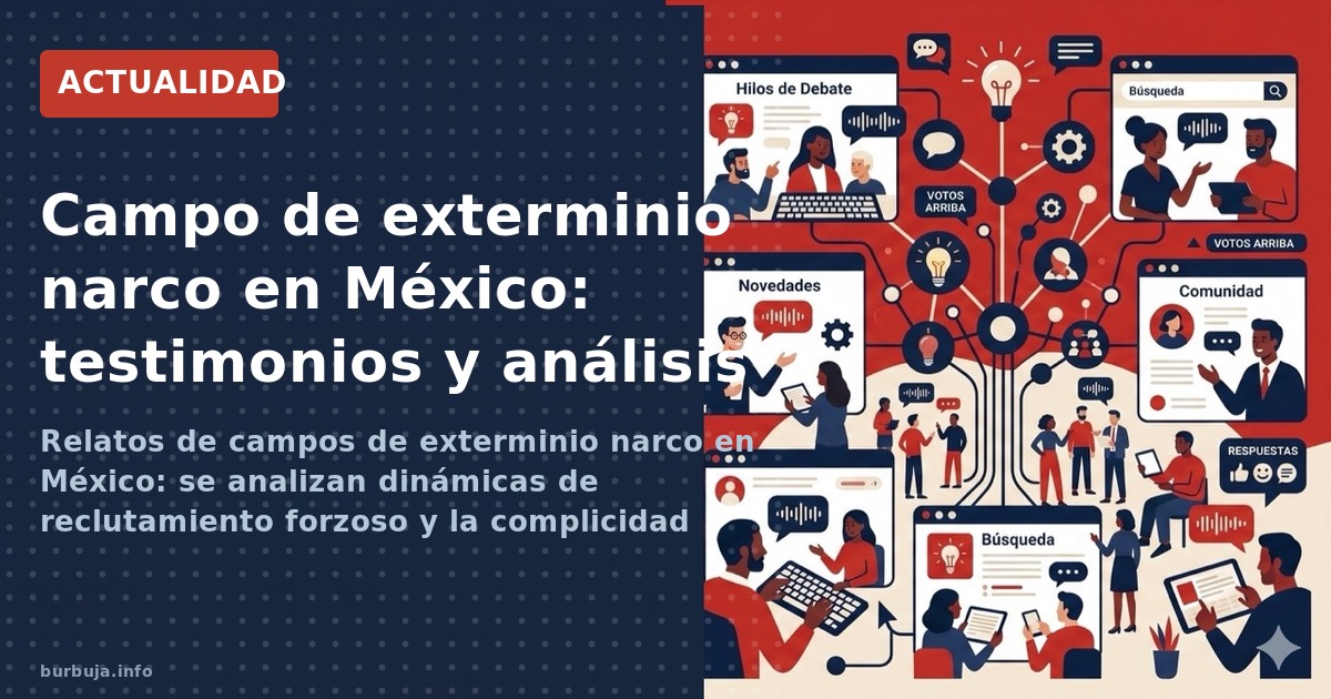 Relatos de campos de exterminio narco en México: se analizan dinámicas de reclutamiento forzoso y la complicidad estructural 