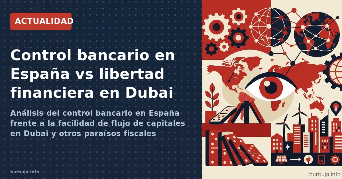 Análisis del control bancario en España frente a la facilidad de flujo de capitales en Dubai y otros paraísos fiscales