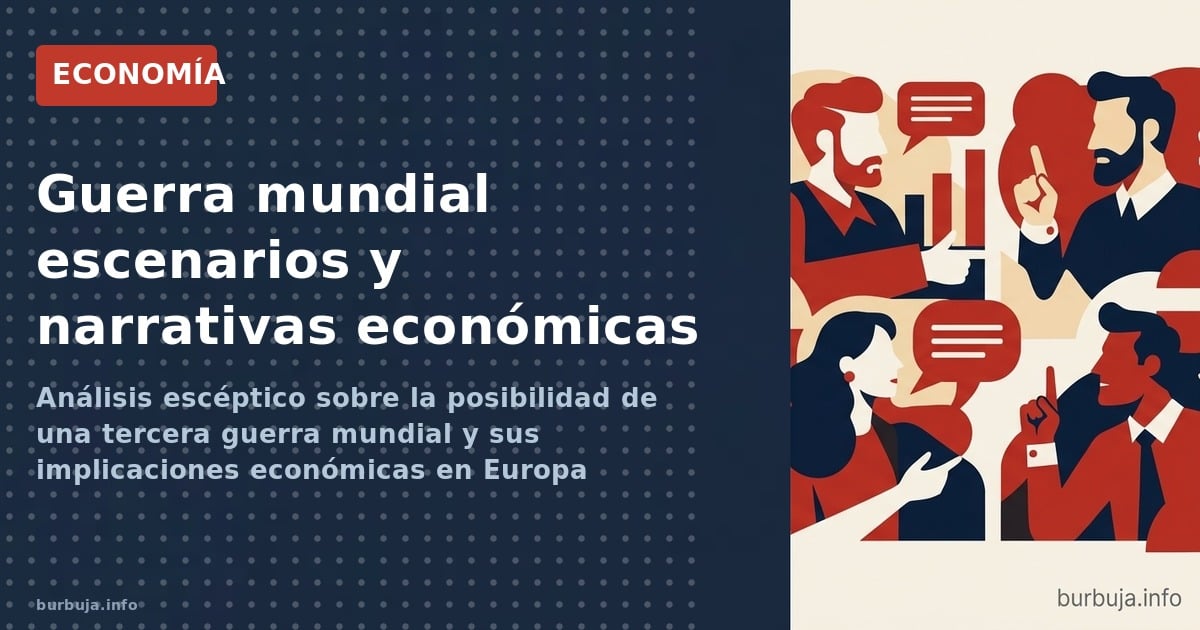 Análisis escéptico sobre la posibilidad de una tercera guerra mundial y sus implicaciones económicas en Europa