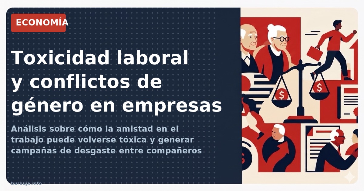 Análisis sobre cómo la amistad en el trabajo puede volverse tóxica y generar campañas de desgaste entre compañeros