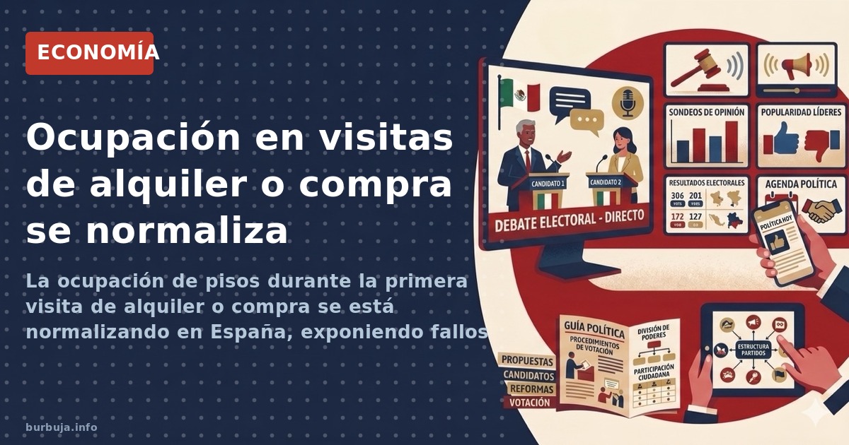 La ocupación de pisos durante la primera visita de alquiler o compra se está normalizando en España, exponiendo fallos estruc