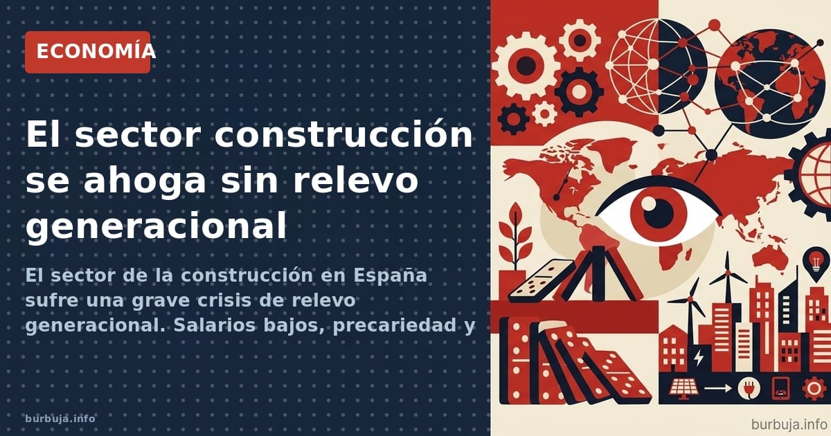 El sector de la construcción en España sufre una grave crisis de relevo generacional. Salarios bajos, precariedad y dureza de