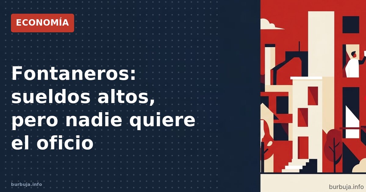 ¿Por qué nadie quiere ser fontanero en España?