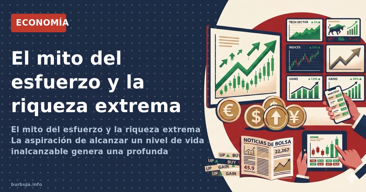El mito del esfuerzo y la riqueza extrema La aspiración de alcanzar un nivel de vida inalcanzable genera una profunda frustra