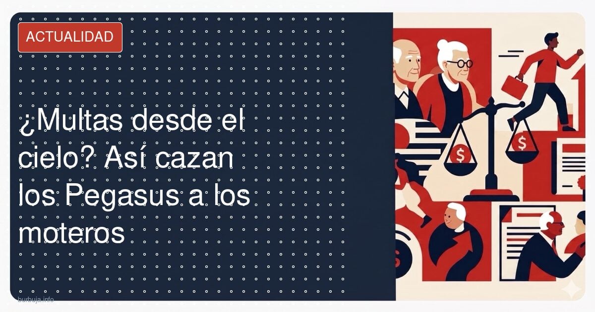 ¿Multas desde el cielo? Así cazan los Pegasus a los moteros
