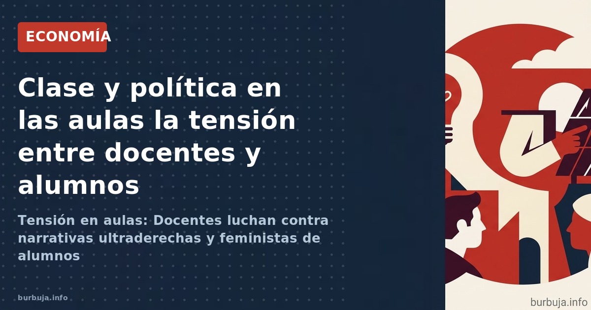 Tensión en aulas: Docentes luchan contra narrativas ultraderechas y feministas de alumnos