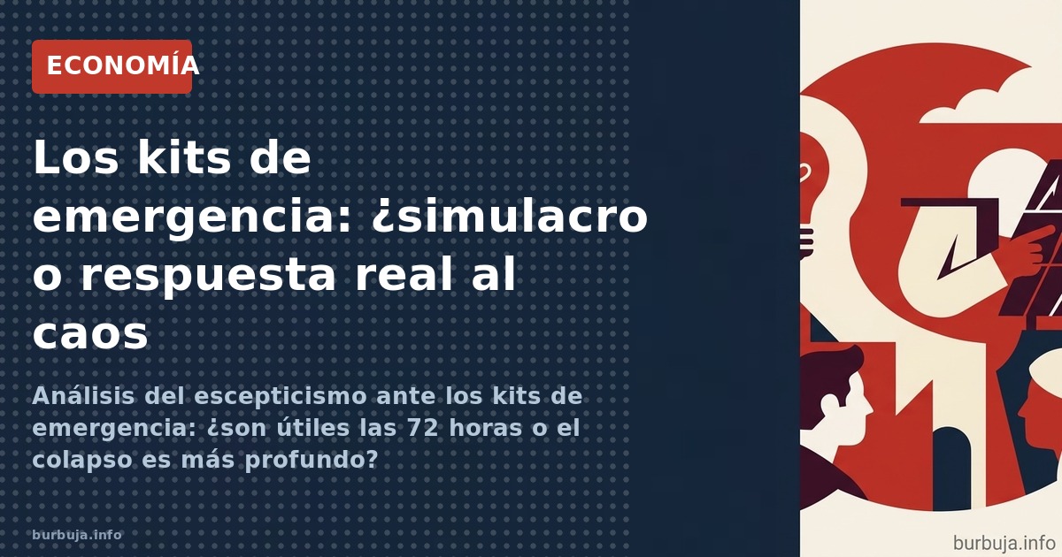 Análisis del escepticismo ante los kits de emergencia: ¿son útiles las 72 horas o el colapso es más profundo?