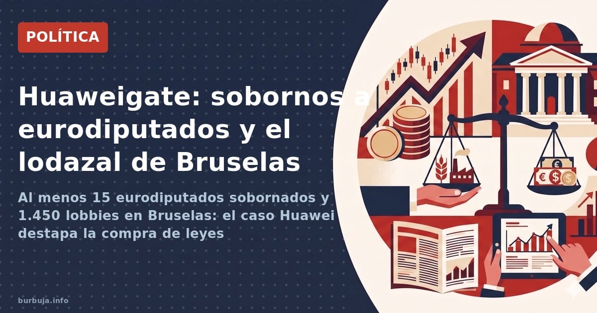 Al menos 15 eurodiputados sobornados y 1.450 lobbies en Bruselas: el caso Huawei destapa la compra de leyes