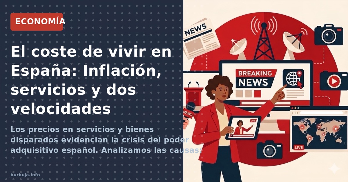 Los precios en servicios y bienes disparados evidencian la crisis del poder adquisitivo español. Analizamos las causas: impue