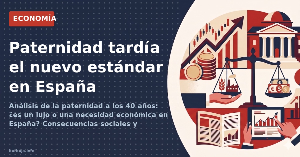 Análisis de la paternidad a los 40 años: ¿es un lujo o una necesidad económica en España? Consecuencias sociales y biológicas