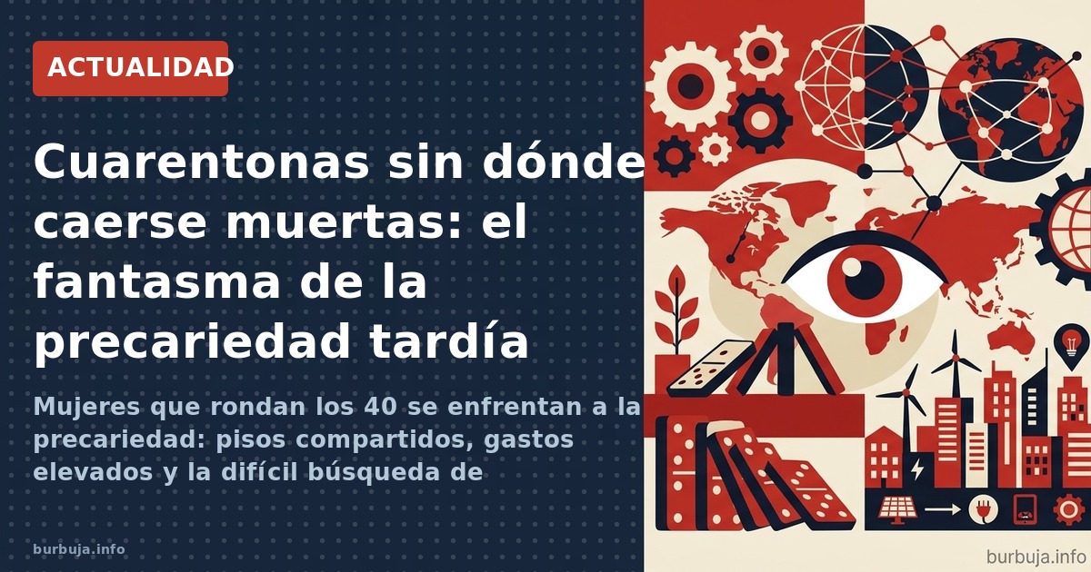 Mujeres que rondan los 40 se enfrentan a la precariedad: pisos compartidos, gastos elevados y la difícil búsqueda de estabili