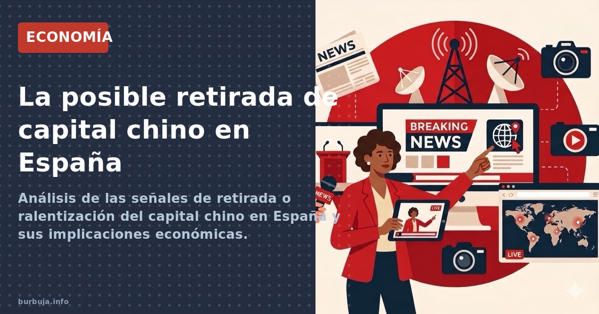 Análisis de las señales de retirada o ralentización del capital chino en España y sus implicaciones económicas.