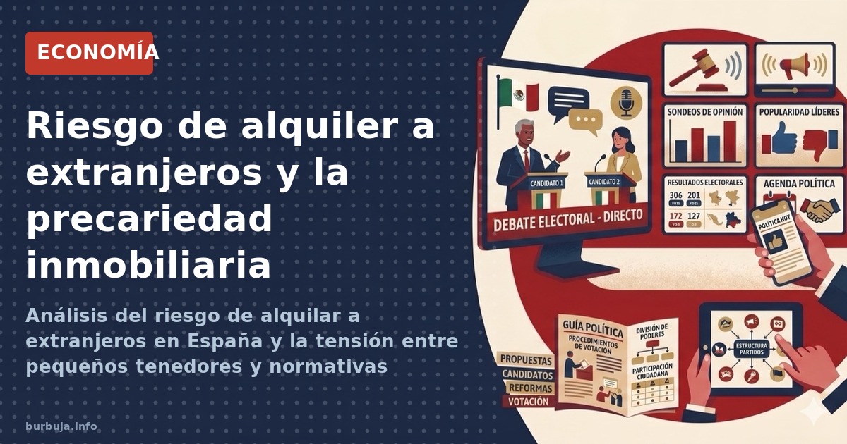 Análisis del riesgo de alquilar a extranjeros en España y la tensión entre pequeños tenedores y normativas inmobiliarias