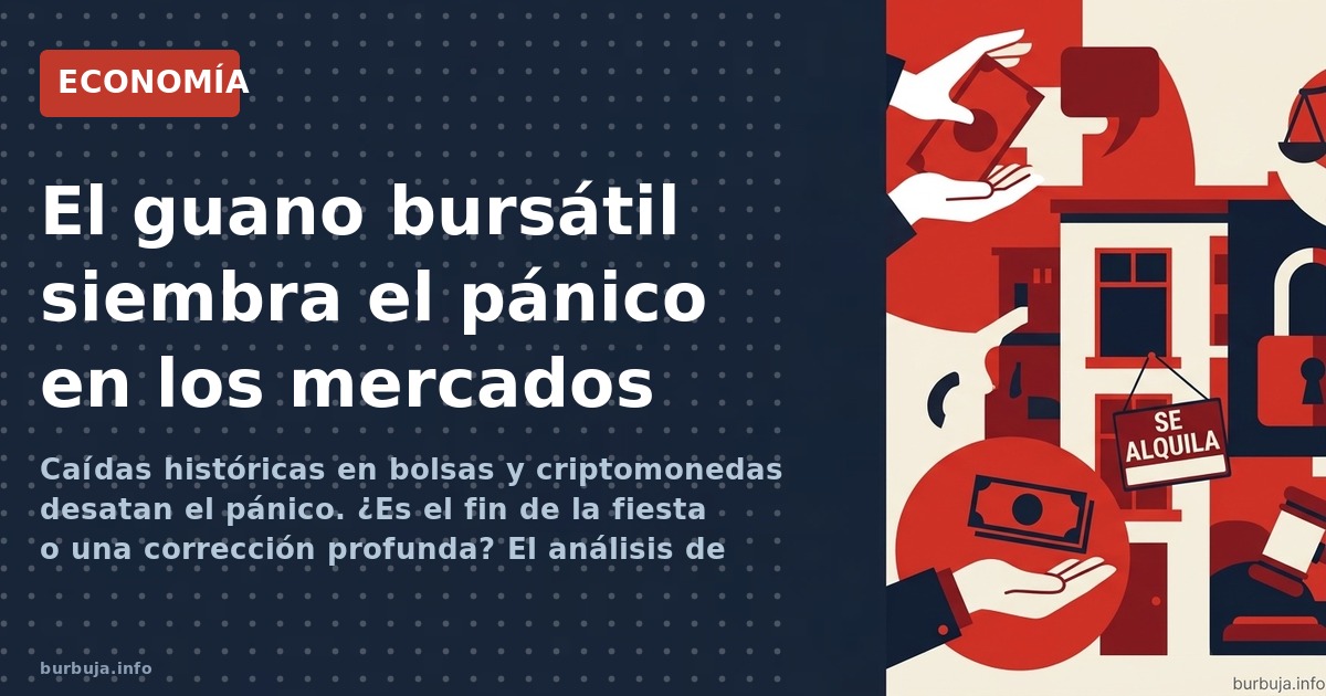 Caídas históricas en bolsas y criptomonedas desatan el pánico. ¿Es el fin de la fiesta o una corrección profunda? El análisis