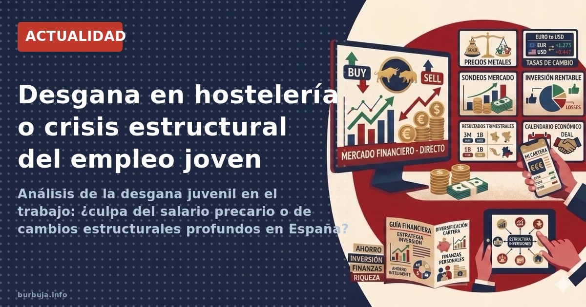 Análisis de la desgana juvenil en el trabajo: ¿culpa del salario precario o de cambios estructurales profundos en España?