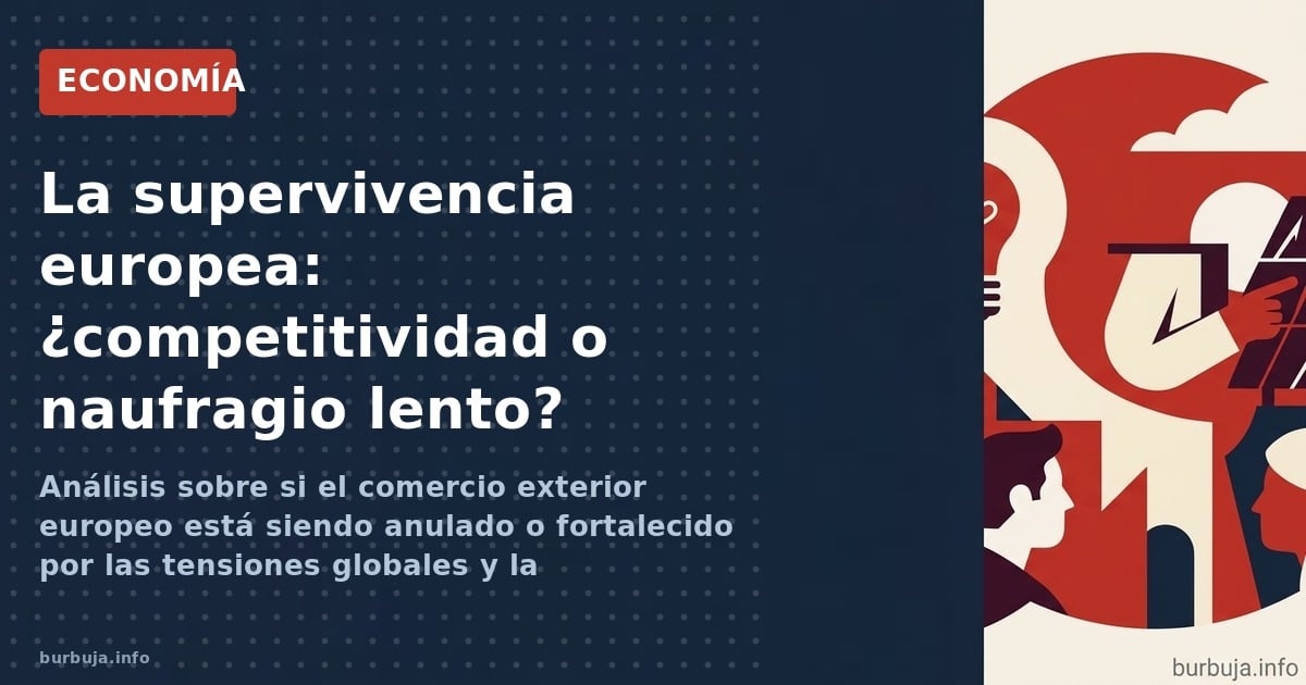 Análisis sobre si el comercio exterior europeo está siendo anulado o fortalecido por las tensiones globales y la supervivenci