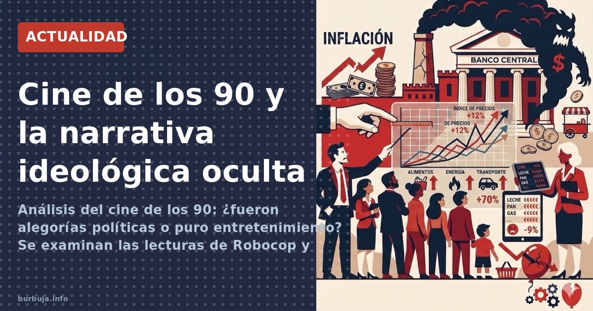Análisis del cine de los 90: ¿fueron alegorías políticas o puro entretenimiento? Se examinan las lecturas de Robocop y Americ