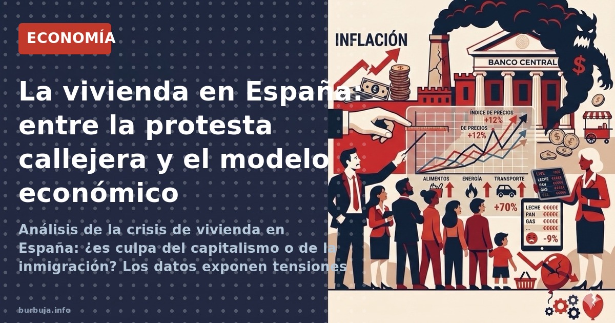 Análisis de la crisis de vivienda en España: ¿es culpa del capitalismo o de la inmigración? Los datos exponen tensiones estru