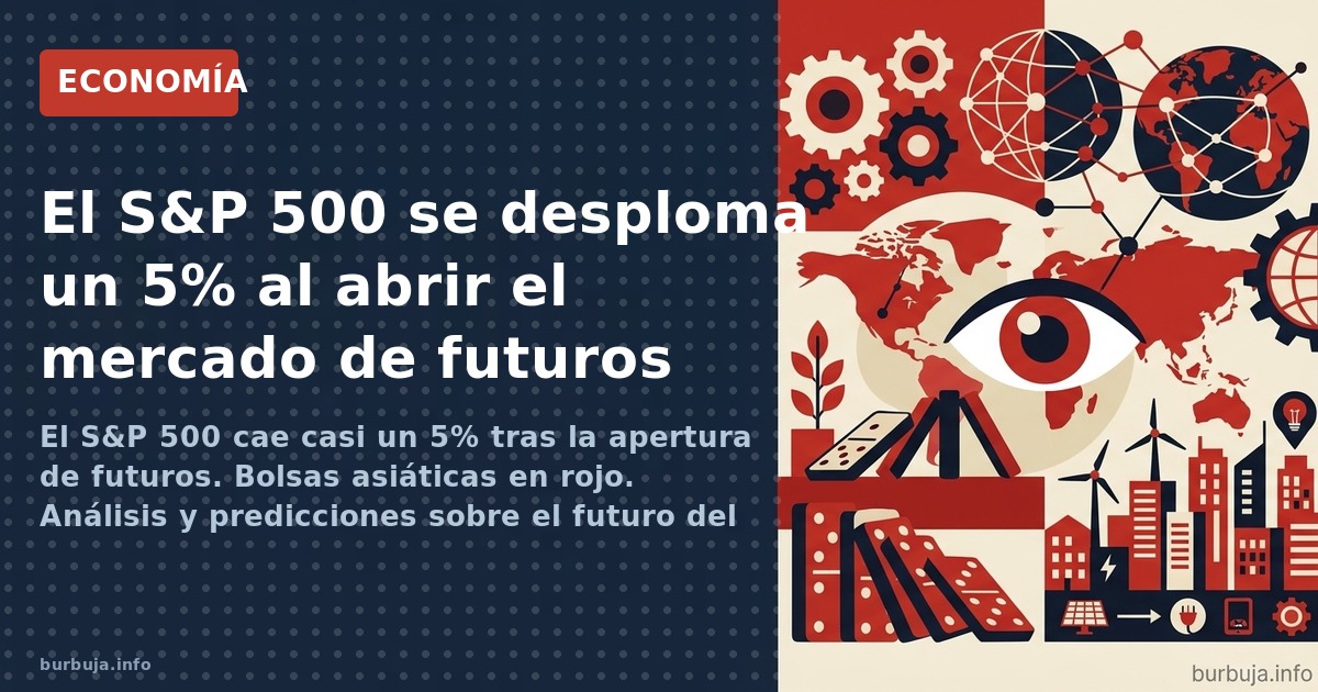 El S&P 500 cae casi un 5% tras la apertura de futuros. Bolsas asiáticas en rojo. Análisis y predicciones sobre el futuro del 