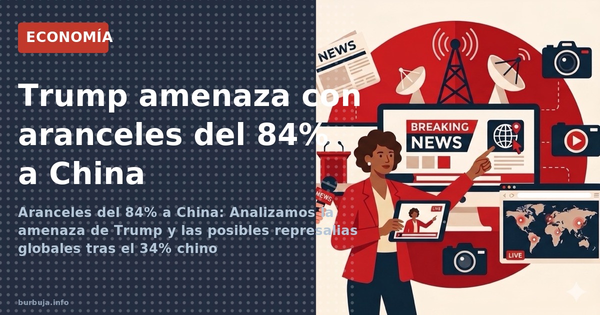 Aranceles del 84% a China: Analizamos la amenaza de Trump y las posibles represalias globales tras el 34% chino