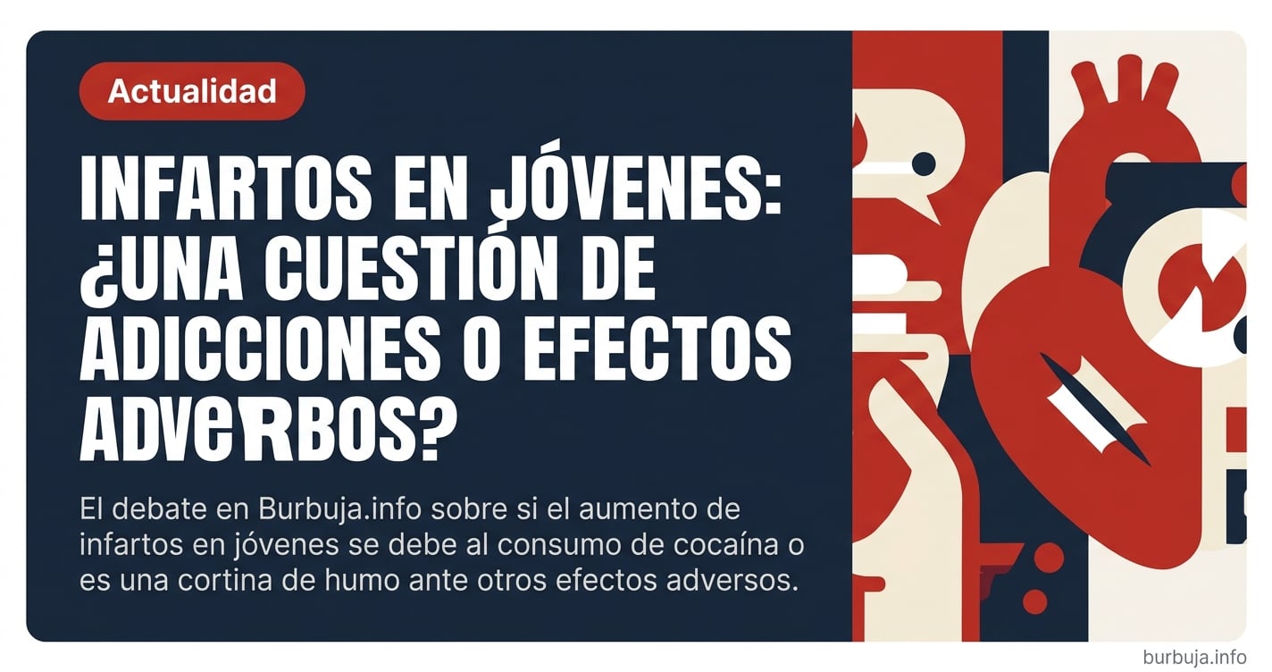 Analizamos en el foro el debate sobre el repunte de infartos en jóvenes: ¿cocaína o efectos secundarios? El escepticismo ante