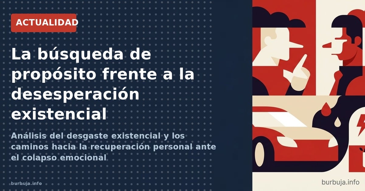 Análisis del desgaste existencial y los caminos hacia la recuperación personal ante el colapso emocional