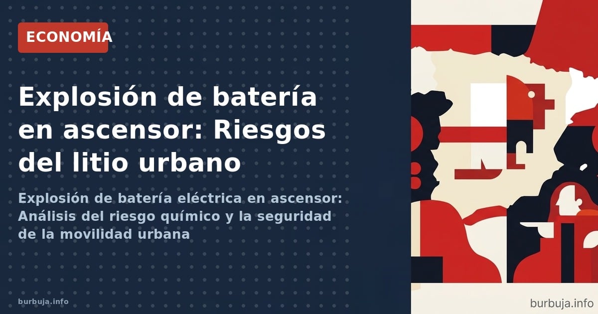 Explosión de batería eléctrica en ascensor: Análisis del riesgo químico y la seguridad de la movilidad urbana