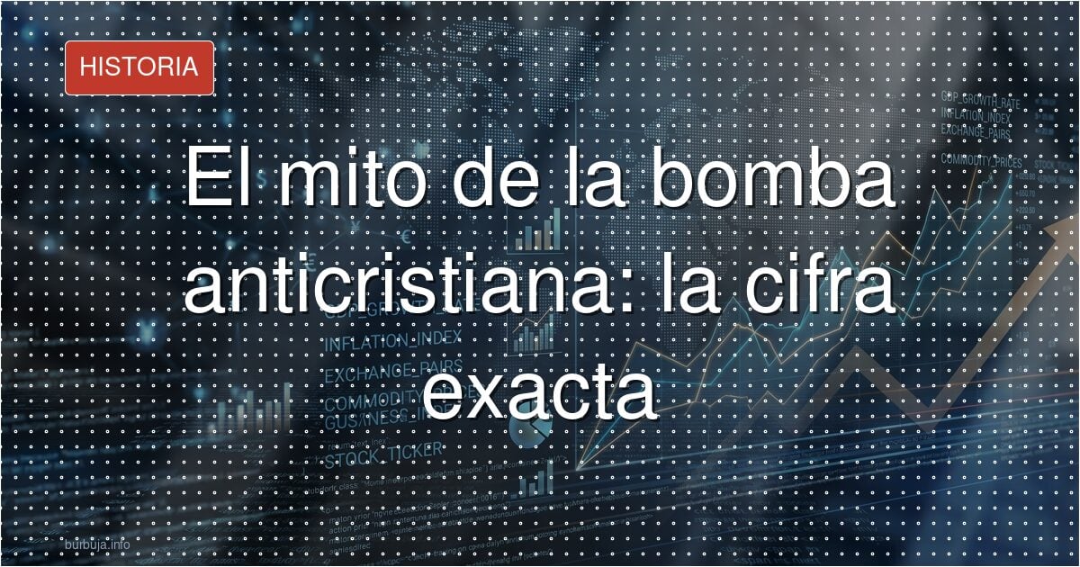 El mito de la bomba anticristiana: la cifra exacta
