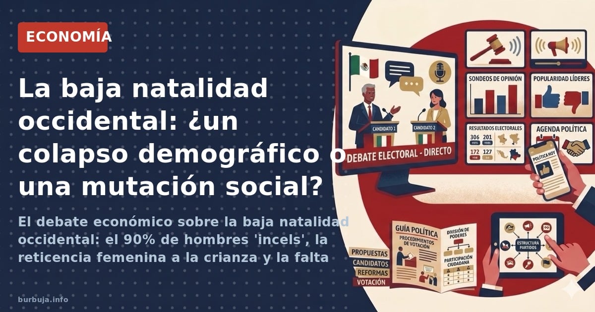 El debate económico sobre la baja natalidad occidental: el 90% de hombres 'incels', la reticencia femenina a la crianza y la 