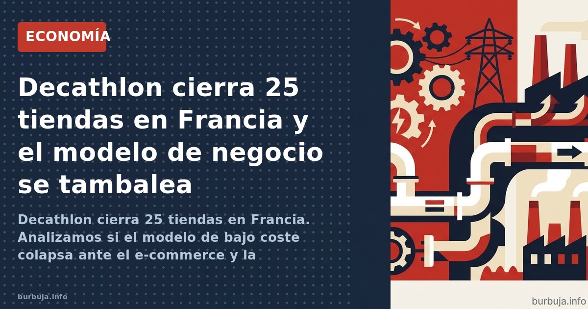 Decathlon cierra 25 tiendas en Francia. Analizamos si el modelo de bajo coste colapsa ante el e-commerce y la competencia.