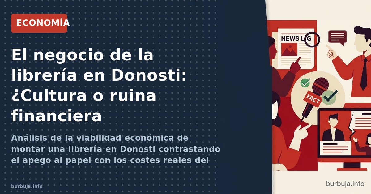 Análisis de la viabilidad económica de montar una librería en Donosti contrastando el apego al papel con los costes reales de