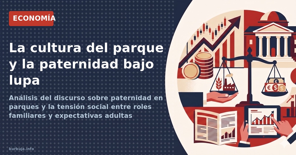 Análisis del discurso sobre paternidad en parques y la tensión social entre roles familiares y expectativas adultas