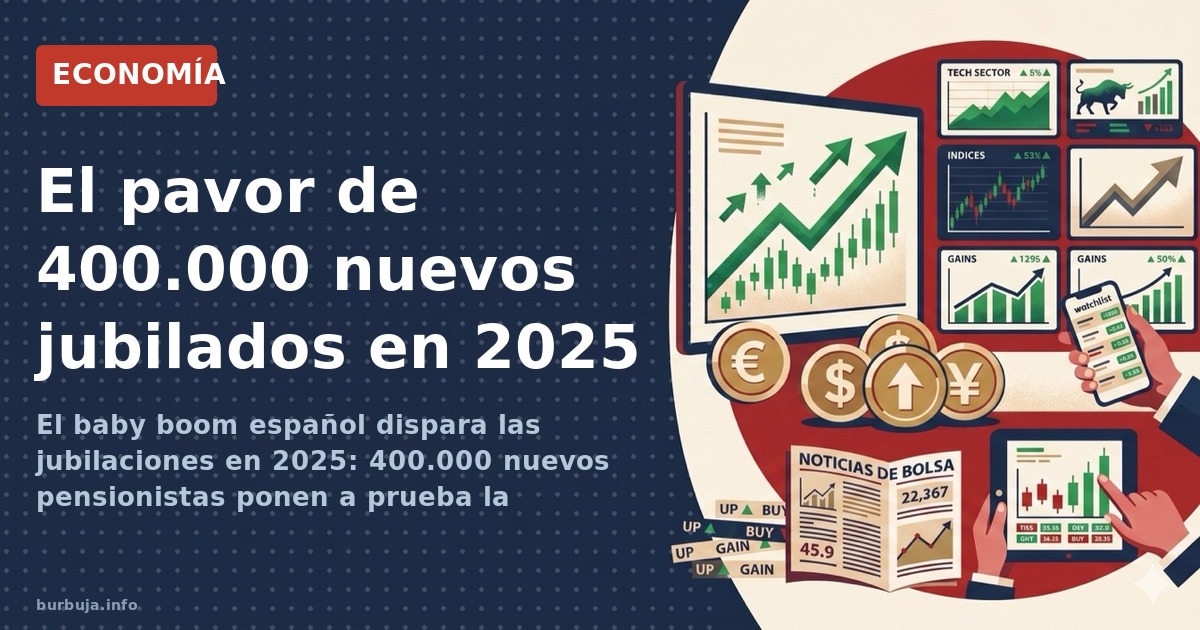 El baby boom español dispara las jubilaciones en 2025: 400.000 nuevos pensionistas ponen a prueba la sostenibilidad del siste